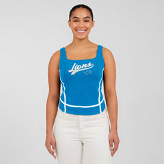 Detroit Lions WEAR by Erin Andrews Women's Square Neck Tank Top - Blue online