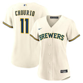 Jackson Chourio Milwaukee Brewers Women's Home Replica Jersey - Cream | Nike