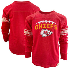 Kansas City Chiefs Wes & Willy Youth Football Long Sleeve T-Shirt - Red online