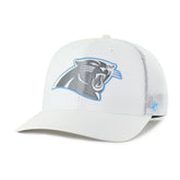 Carolina Panthers '47 Snowball Trophy Stretch Fit Hat - White sale