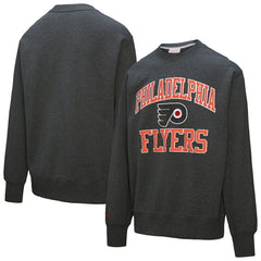 Philadelphia Flyers Mitchell & Ness Playoff Win Fleece Pullover Sweatshirt Charcoal