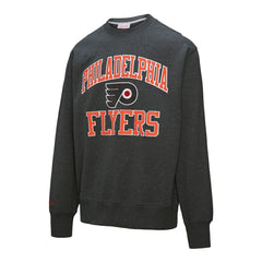 Philadelphia Flyers Mitchell & Ness Playoff Win Fleece Pullover Sweatshirt Charcoal