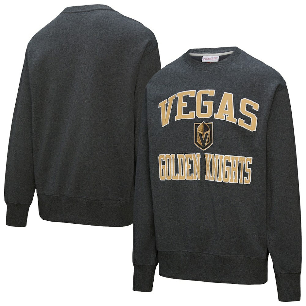 Vegas Golden Knights Mitchell & Ness Playoff Win Fleece Pullover Sweatshirt Black