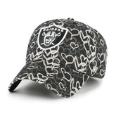 Las Vegas Raiders '47 Girls Preschool Mural Clean Up Adjustable Hat - Black sale