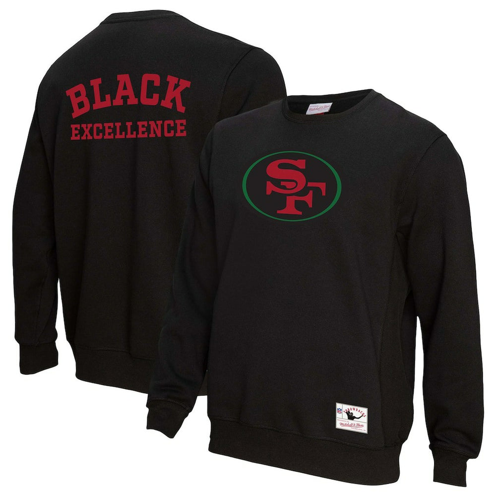 San Francisco 49ers Unisex Black Excellence Collection Icon Pullover Sweatshirt - Black for sale