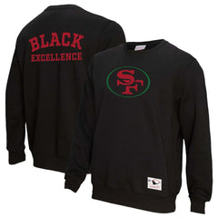 San Francisco 49ers Unisex Black Excellence Collection Icon Pullover Sweatshirt - Black for sale