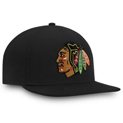 Chicago Blackhawks Fanatics Core Fitted Hat Black