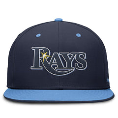 Tampa Bay Rays True Primetime Two-Tone Performance Fitted Hat - Navy/Light Blue | Nike