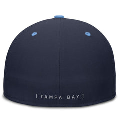 Tampa Bay Rays True Primetime Two-Tone Performance Fitted Hat - Navy/Light Blue | Nike