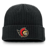 Ottawa Senators Fanatics Component Cuffed Knit Hat Black