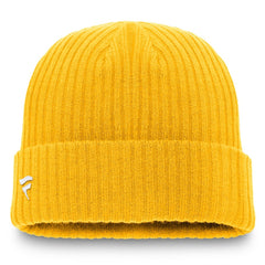 Nashville Predators Fanatics Component Cuffed Knit Hat Gold