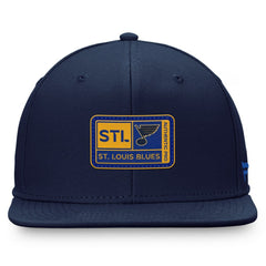 St. Louis Blues Fanatics Authentic Pro Training Camp Snapback Hat Navy