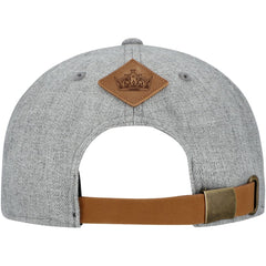 Los Angeles Kings Fanatics Elements A-Frame Leather Strapback Hat Heather Gray