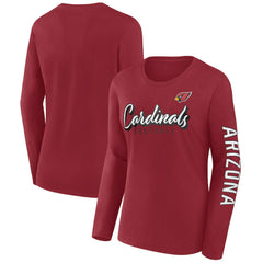 Arizona Cardinals Women's Cheerleader Long Sleeve T-Shirt - Cardinal online