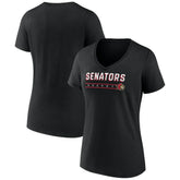 Ottawa Senators Fanatics Women's V-Neck T-Shirt Black