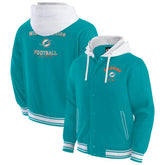 Miami Dolphins Darius Rucker Collection Full-Snap Hoodie Jacket - Aqua for sale