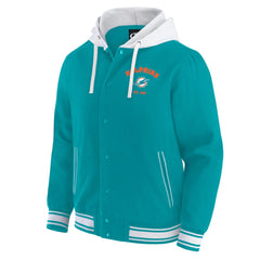 Miami Dolphins Darius Rucker Collection Full-Snap Hoodie Jacket - Aqua for sale
