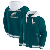 Philadelphia Eagles Darius Rucker Collection Full-Snap Hoodie Jacket - Midnight Green on sale