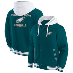 Philadelphia Eagles Darius Rucker Collection Full-Snap Hoodie Jacket - Midnight Green on sale