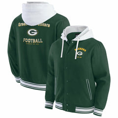 Green Bay Packers Darius Rucker Collection Full-Snap Hoodie Jacket - Green on sale