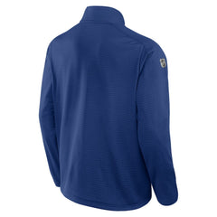 Vancouver Canucks Fanatics Authentic Pro Rink Quarter-Zip Top Blue