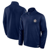 Winnipeg Jets Fanatics Authentic Pro Rink Quarter-Zip Top Navy