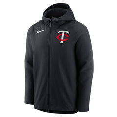 Minnesota Twins Authentic Collection Player Therma Full-Zip Hoodie - Black | Nike