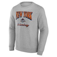 New York Islanders Fanatics Light the Candle Fleece Pullover Sweatshirt Gray