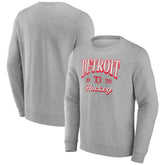 Fanatics Detroit Red Wings Gray Nimbus Fleece Pullover Sweatshirt