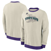 Tampa Bay Rays Cooperstown Collection Fleece Pullover Sweatshirt - Cream | Nike