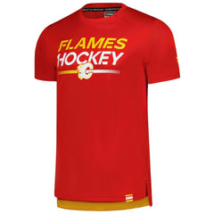 Calgary Flames Fanatics Authentic Pro Tech T-Shirt Red