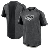 Los Angeles Kings Fanatics Authentic Pro Rink Performance T-Shirt Heather Charcoal