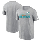 Miami Dolphins Local Essential T-Shirt - Heather Gray | Nike on sale