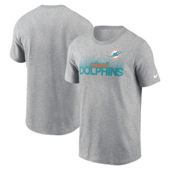 Miami Dolphins Local Essential T-Shirt - Heather Gray | Nike on sale