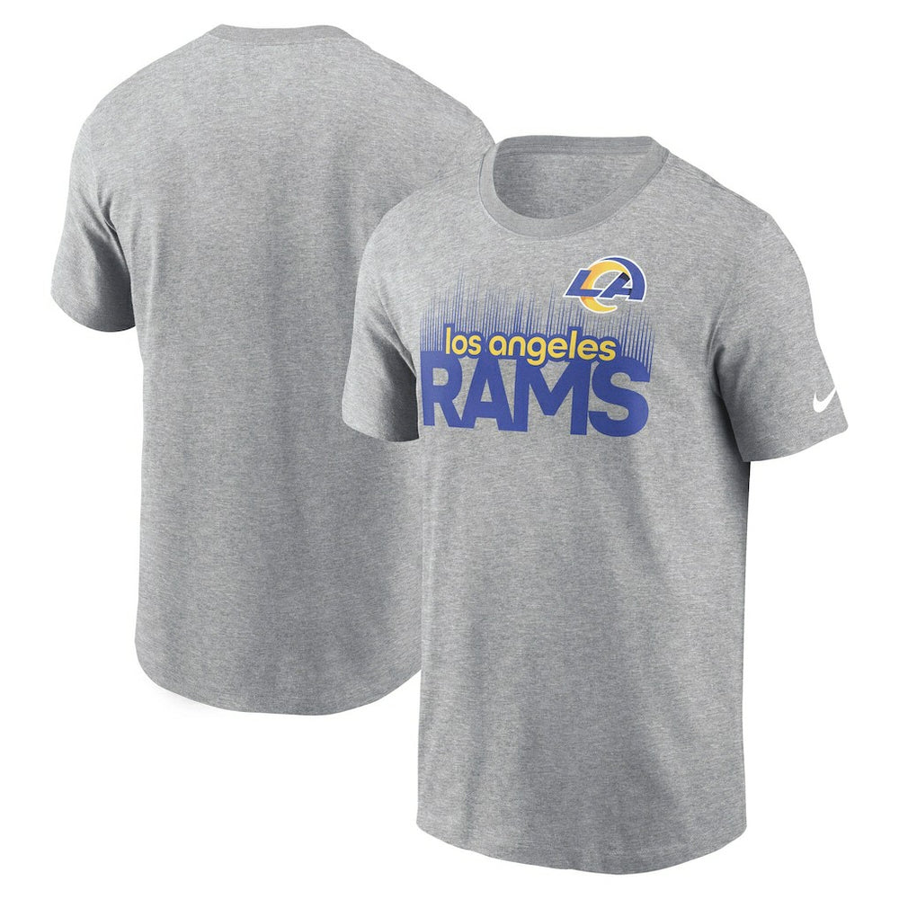 Los Angeles Rams Local Essential T-Shirt - Heather Gray | Nike for sale
