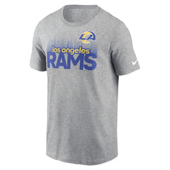 Los Angeles Rams Local Essential T-Shirt - Heather Gray | Nike for sale