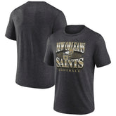 New Orleans Saints Extreme Tackle Tri-Blend T-Shirt - Heather Charcoal cheap