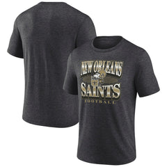 New Orleans Saints Extreme Tackle Tri-Blend T-Shirt - Heather Charcoal cheap