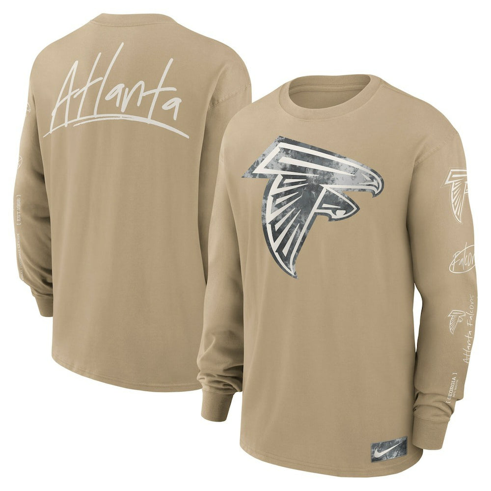 Atlanta Falcons Essential Statement Max90 Long Sleeve T-Shirt - Tan | Nike outlet