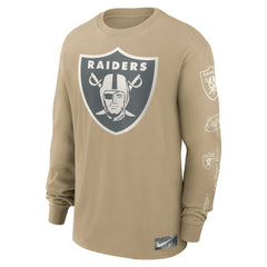 Las Vegas Raiders Essential Statement Max90 Long Sleeve T-Shirt - Tan | Nike online