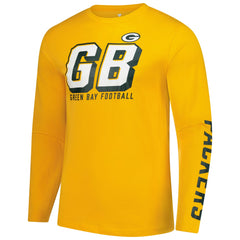 Green Bay Packers Long Sleeve T-Shirt - Gold discount