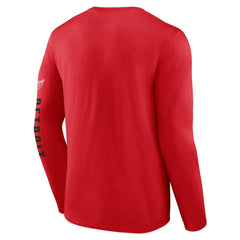 Detroit Red Wings Fanatics Headline Long Sleeve T-Shirt Red
