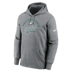 Philadelphia Eagles Performance Fleece Pullover Hoodie - Heather Gray | Nike cheap