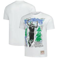 Kevin Garnett Minnesota Timberwolves Hardwood Classics Chalked Up T-Shirt - White | Mitchell & Ness online