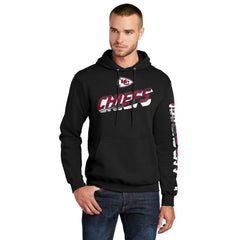 Kansas City Chiefs Starter Wordmark Logo Pullover Hoodie - Black online