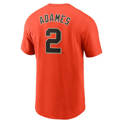 Willy Adames San Francisco Giants Fuse Name & Number T-Shirt - Orange | Nike