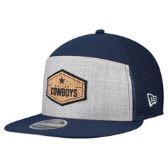 Dallas Cowboys New Era Cork Split Panel 9FIFTY Trucker Snapback Hat - Gray/Navy online