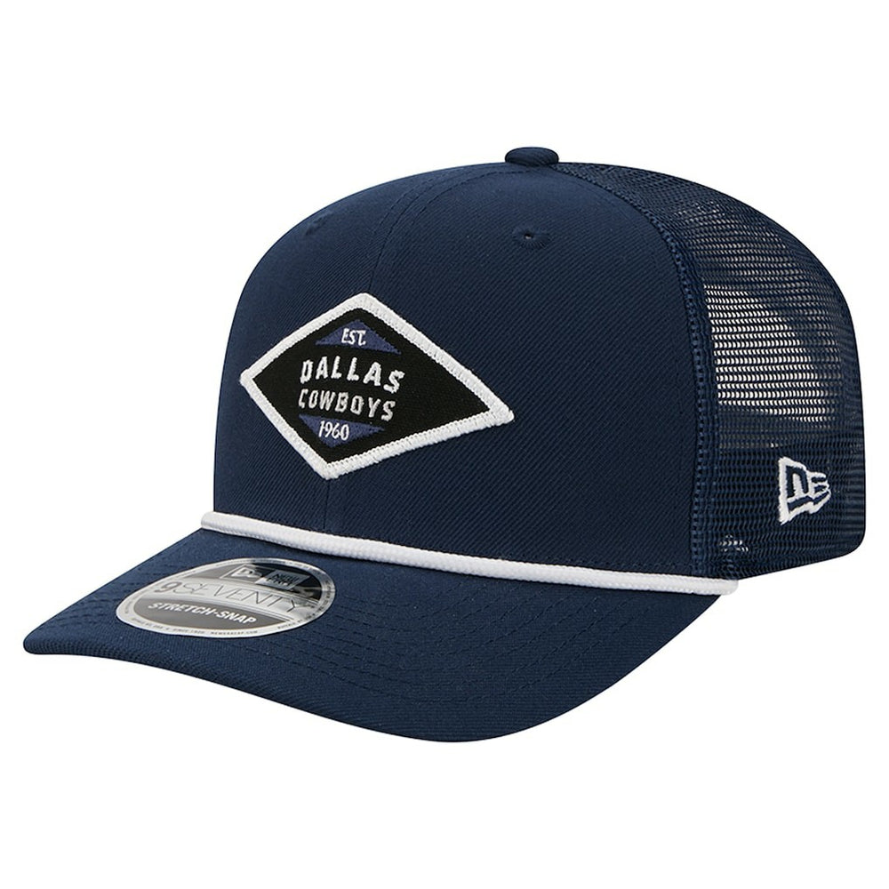 Dallas Cowboys New Era 9SEVENTY Team Rope Stretch-Snap Hat - Navy cheap