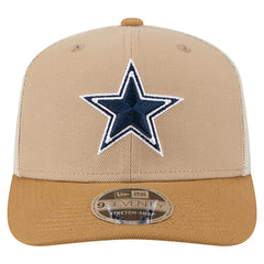 Dallas Cowboys New Era Two-Tone Trucker 9SEVENTY Adjustable Hat - Light Beige outlet