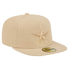Dallas Cowboys New Era Color Pack A-Frame 59FIFTY Fitted Hat - Light Beige sale